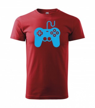 Tričko pro hráče H01 červené se sv. modrým potiskem XS pánské