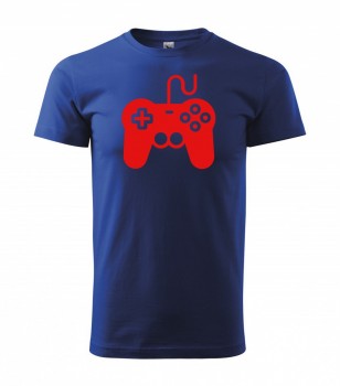 Tričko pro hráče H01 královská modrá s červeným potiskem M pánské