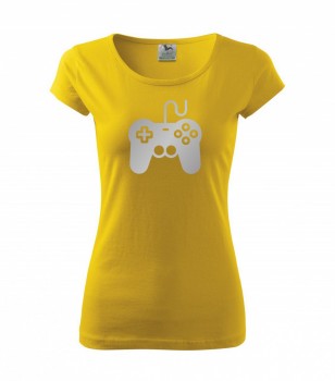 Tričko pro hráče H01 žluté se stříbrným potiskem dámské M dámské
