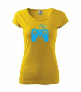 Tričko pro hráče H01 žluté se sv. modrým potiskem dámské M dámské