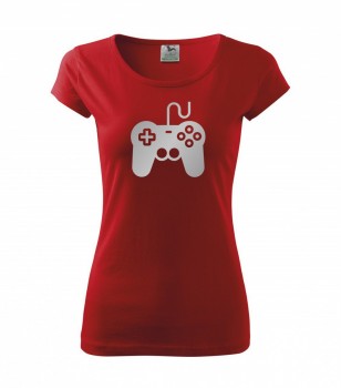 Tričko pro hráče H01 červené se stříbrným potiskem dámské XS dámské