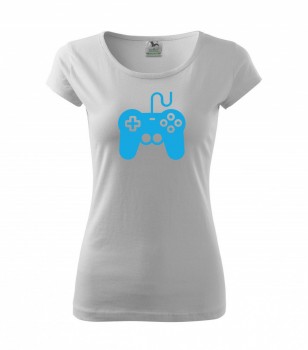 Tričko pro hráče H01 bílé se sv. modrým potiskem dámské XL dámské