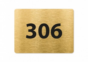 Domovní číslo DS03 zlato