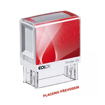 COLOP ® Razítko COLOP Printer 20 / PLACENO PŘEVODEM červený polštářek