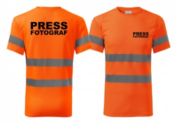 Reflexní tričko oranžová Press-fotograf L pánské