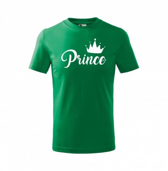 Tričko Prince dětské zelená s bílým potiskem 146 cm/10 let