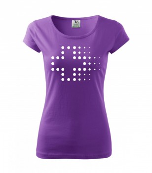 Poháry.com ™ Tričko pro zdravotní sestřičku D3 fialové XL dámské
