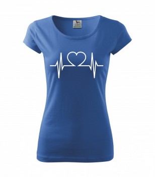 Poháry.com ™ Tričko pro zdravotní sestřičku D22 azurové XS dámské