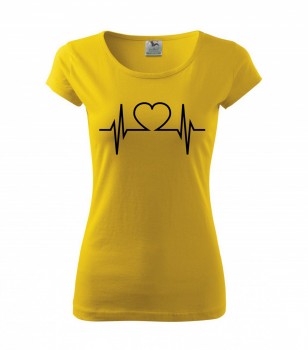 Poháry.com ™ Tričko pro zdravotní sestřičku D22 žluté L dámské