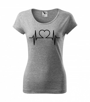 Poháry.com ™ Tričko pro zdravotní sestřičku D22 šedé L dámské