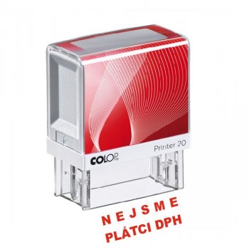 COLOP ® Razítko COLOP Printer 20/nejsme platci DPH červený polštářek