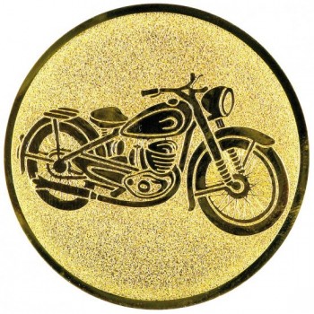 Emblém moto veterán zlato 50 mm