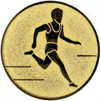 Emblém běh sprint zlato 25 mm