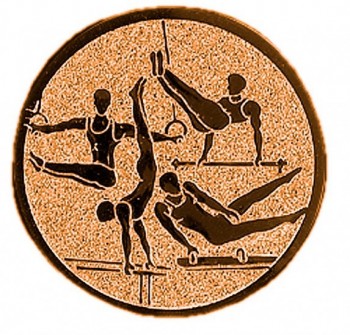 Emblém gymnastika víceboj muž bronz 50 mm