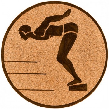Emblém skoky do vody bronz 50 mm