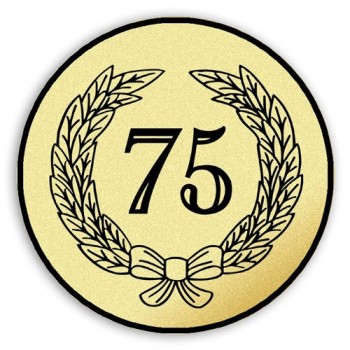 Emblém tištěný Výročí 75. let 40 mm