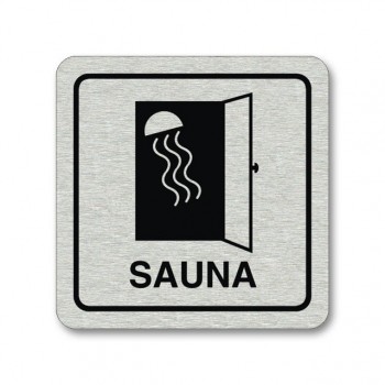 Piktogram sauna stříbro