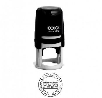 COLOP ® Razítko COLOP Printer R30/černá komplet červený polštářek