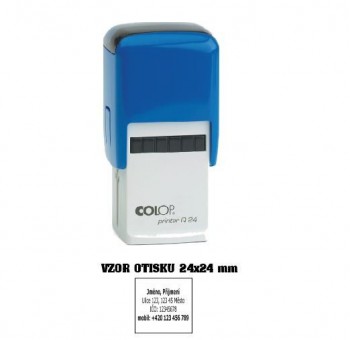 COLOP ® Razítko na geocaching COLOP Printer Q24/modrá černý polštářek