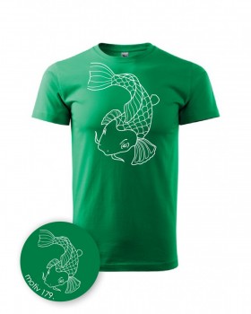 Tričko pro rybáře 179 zelené XXL pánské