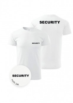 Tričko SECURITY bílé