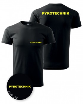Tričko Pyrotechnik černé