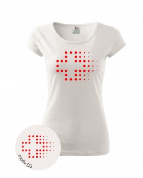 Tričko dámské pro sestřičku D3 bílé XL dámské