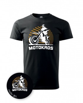 Tričko Motokros 301 černé XL pánské
